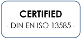 ISO 13585 certification